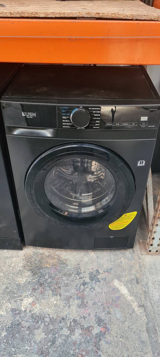 Bush WDSAA86B 8/6KG 1400 Spin Washer Dryer - Black