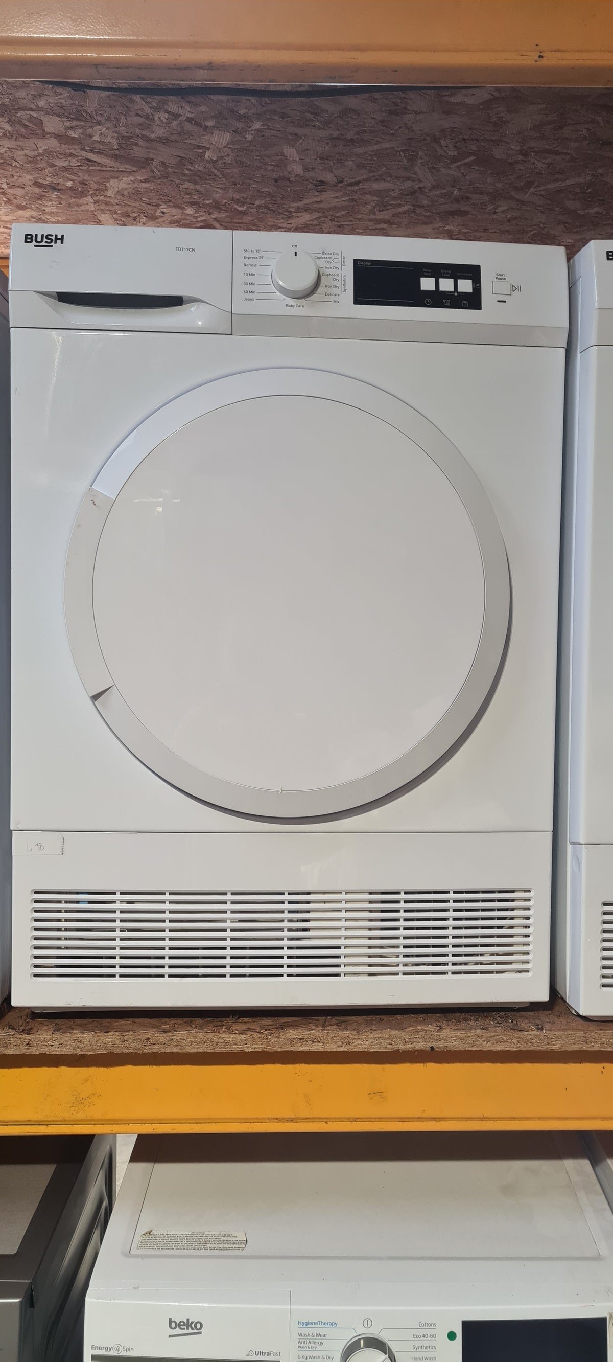 Bush TDT17CN 7KG Condenser Tumble Dryer - White Ex display May have marks