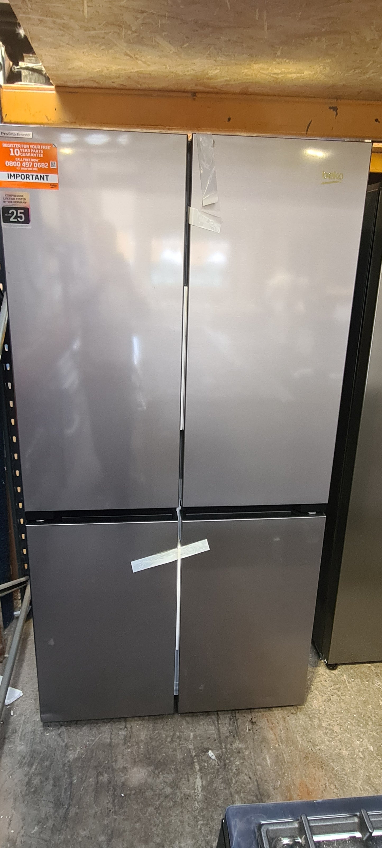 BEKO Pro HarvestFresh GN446224VPS Fridge Freezer - Stainless Steel
