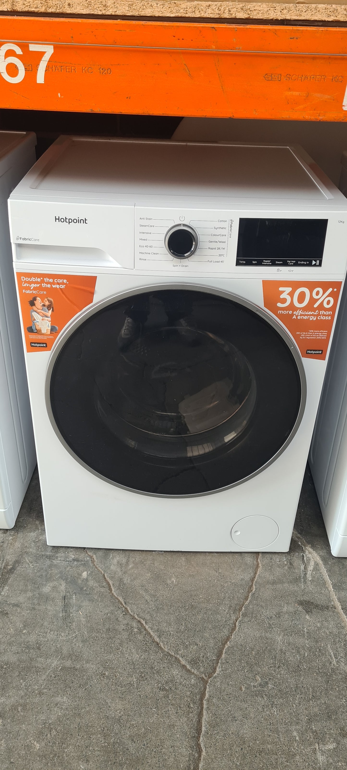 Hotpoint Fabric Care HBCA 123 CARE UK 12kg Washing Machine with 1400 rpm - White - A Rated