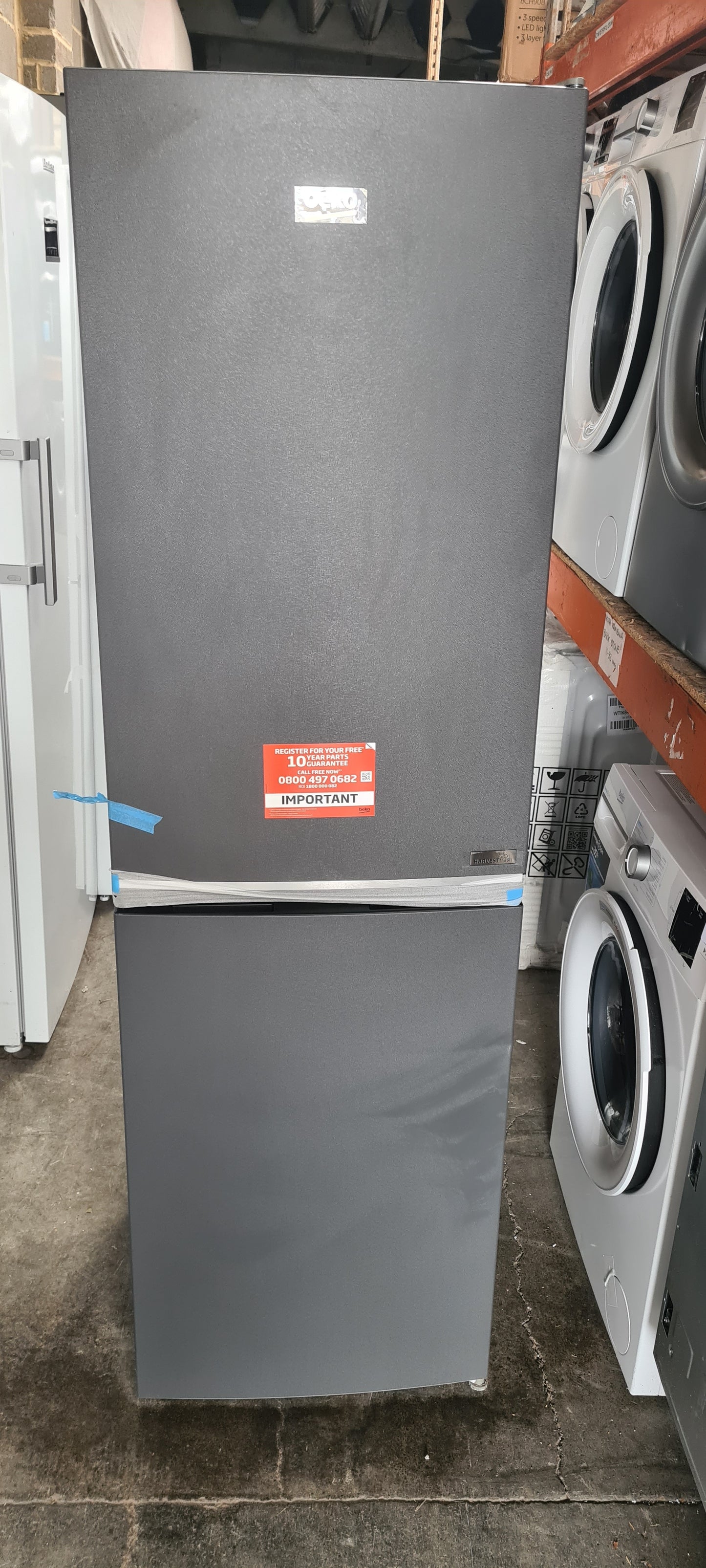 BEKO Pro HarvestFresh CNE4581VA 50/50 Fridge Freezer - Anthracite