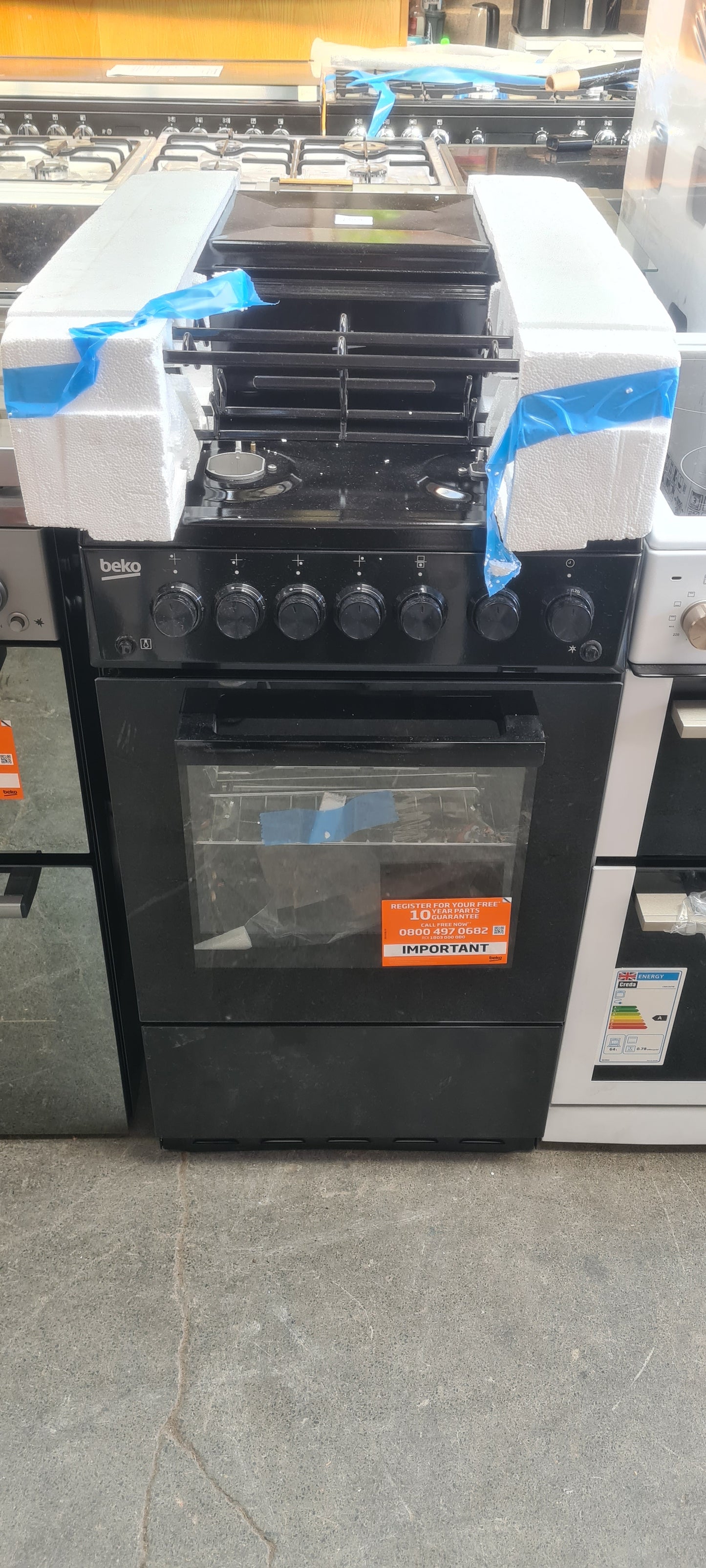 BEKO KA52NEK 50 cm Gas Cooker - Black