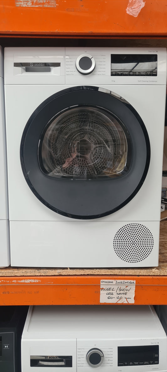 Bosch Series 6 WQG24502GB 9Kg Heat Pump Tumble Dryer - White - A+++ Rated