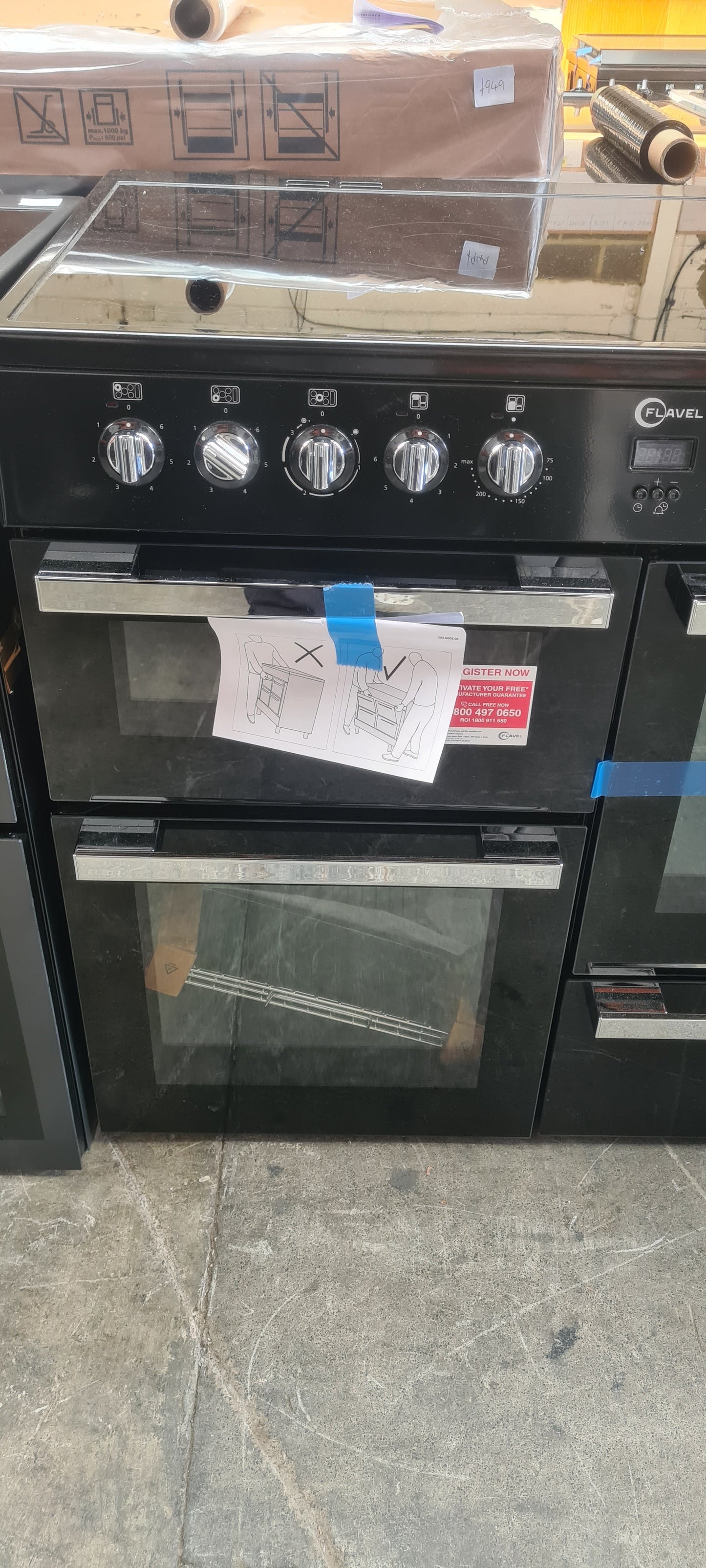 FLAVEL Milano 100 MLN10CRK Electric Range Cooker - Black & Chrome