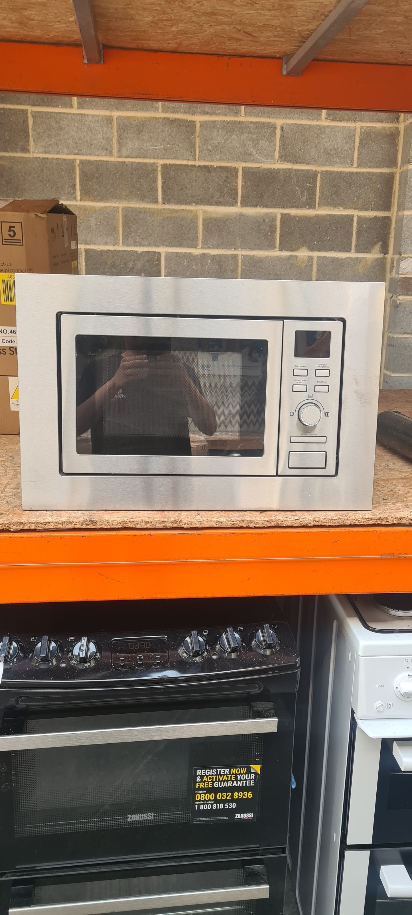 MONTPELLIER MWBi17-300 Built-in Compact Solo Microwave - Stainless Steel