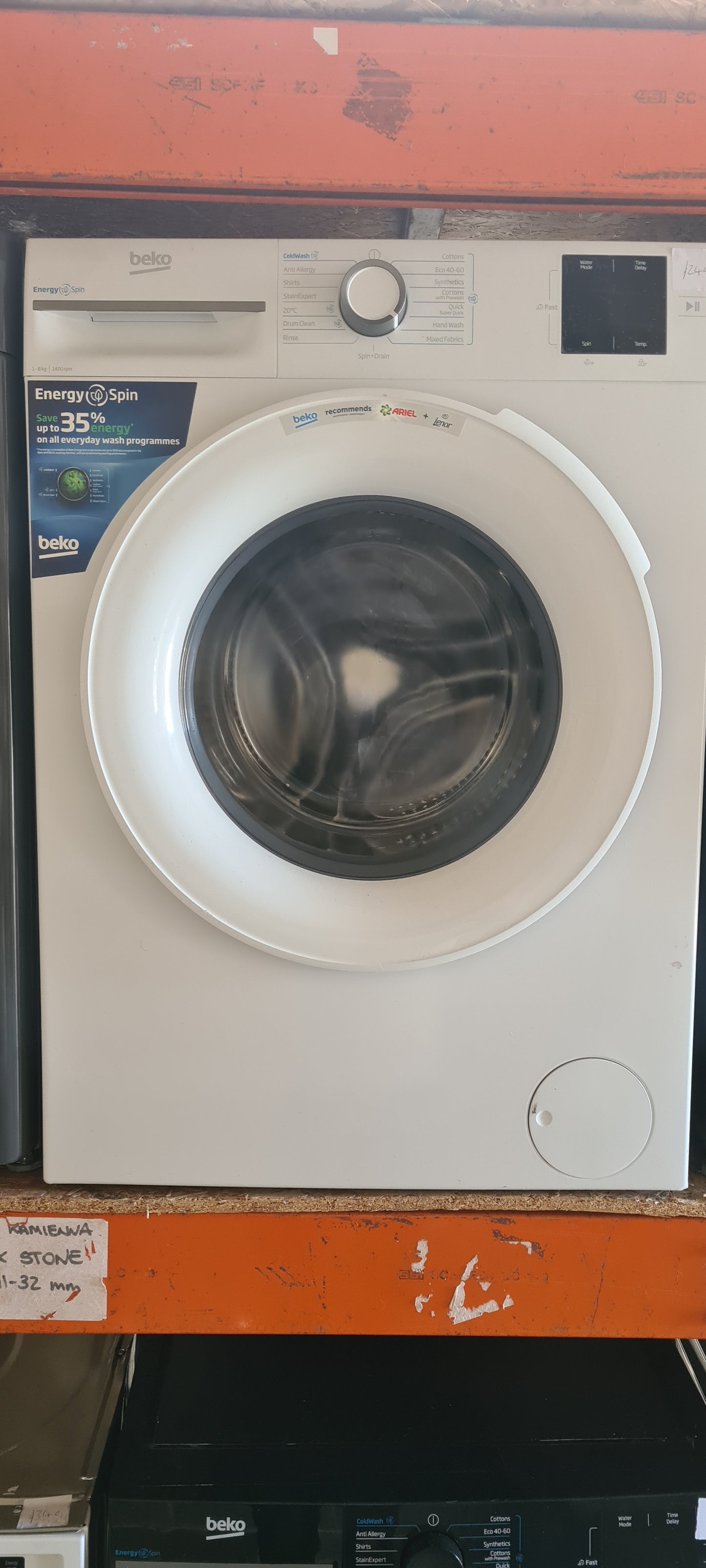 BEKO EnergySpin BM3WT3841W 8 kg 1400 Spin Washing Machine - White