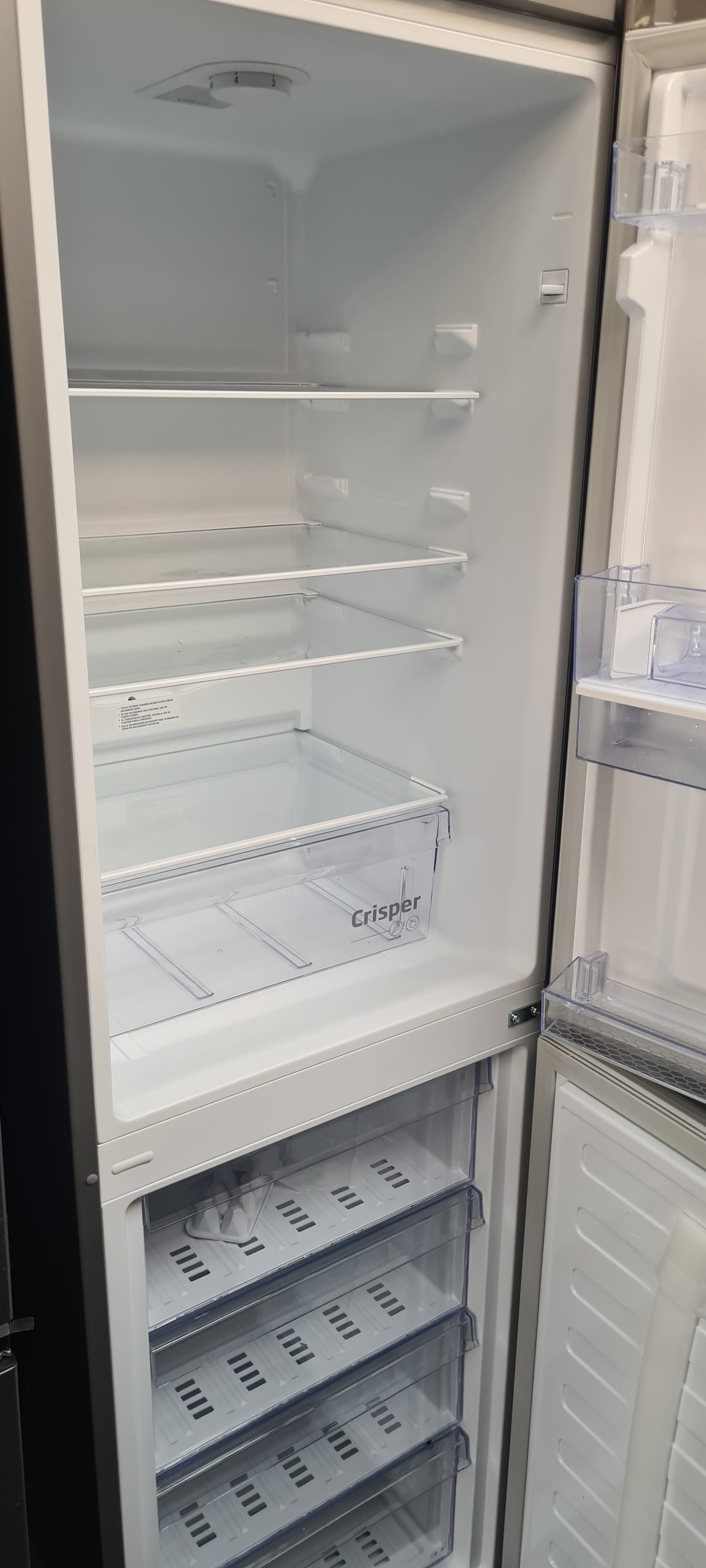 Beko CFG4582DS 182cm 50/50 Frost Free Fridge Freezer - Silver - E Rated